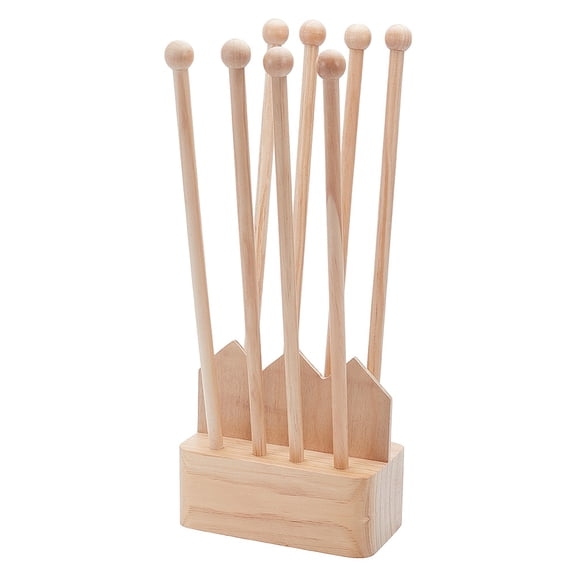 Plastic Bag Drying Rack Reusable Bag Cup Drainer Holder with 8 Sticks Pinewood Drying Rack for DIY