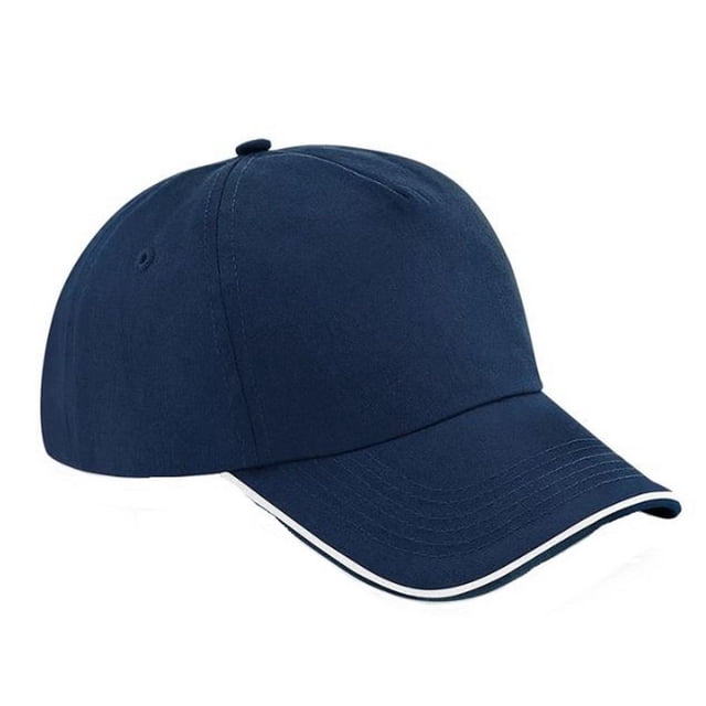 Beechfield Adults Authentic 5 Panel Piped Peak Cap