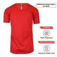 thumbnail image 4 of Men's Short Sleeve Moisture Wicking Active Performance Crew Neck Tee (5-Pack), 4 of 5