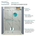 thumbnail image 2 of Transolid Bypt608010c-N 80" High X 60" Wide Bypass Frameless Shower Door - Chrome, 2 of 5
