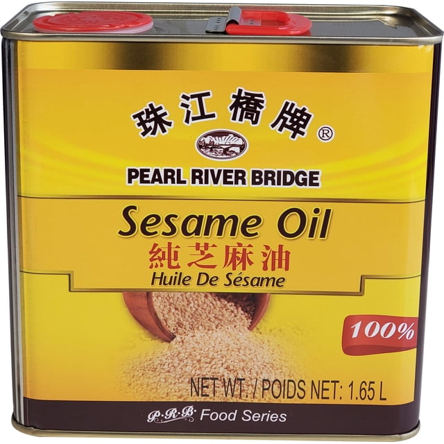 Pearl River Bridge Huile de Sésame - 1 Unité - 1,65 L - Huile de Finition Aromatique Pure Grillée (1 Unité)