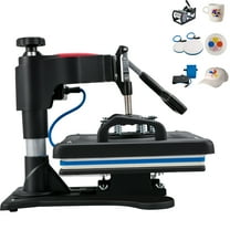 KFFKFF 5-in-1 Heat Press Machine, 12x15 Clamshell Sublimation Printer with Digital Temperature Control, Quick Heating for T-Shirts, Mugs, Plates, and More, 900W