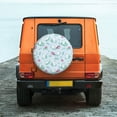 thumbnail image 6 of Logiee Rabbit And Butterfly Print Spare Tire Cover, Universal Wheel Protectors,Waterproof Dust-Proof UV Sun Wheel Tire Cover,Fit for SUV, RV, Travel Trailer, Truck-17 inch, 6 of 6