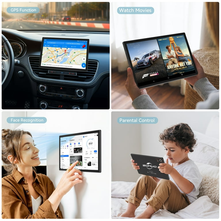 Android 15 Tablet,10 Inch Android Tablet,128GB+8GB+1TB Expand,5G