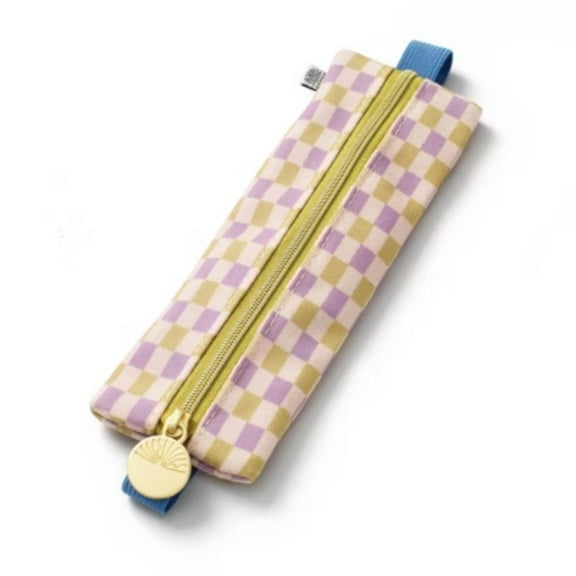 PAPIER Elastic fabric Pencil pouch 7.9"x2" Checkered