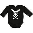thumbnail image 3 of Inktastic Cute Easter Pirate Bunny with Eyepatch and Earring Boys or Girls Long Sleeve Baby Bodysuit, 3 of 5