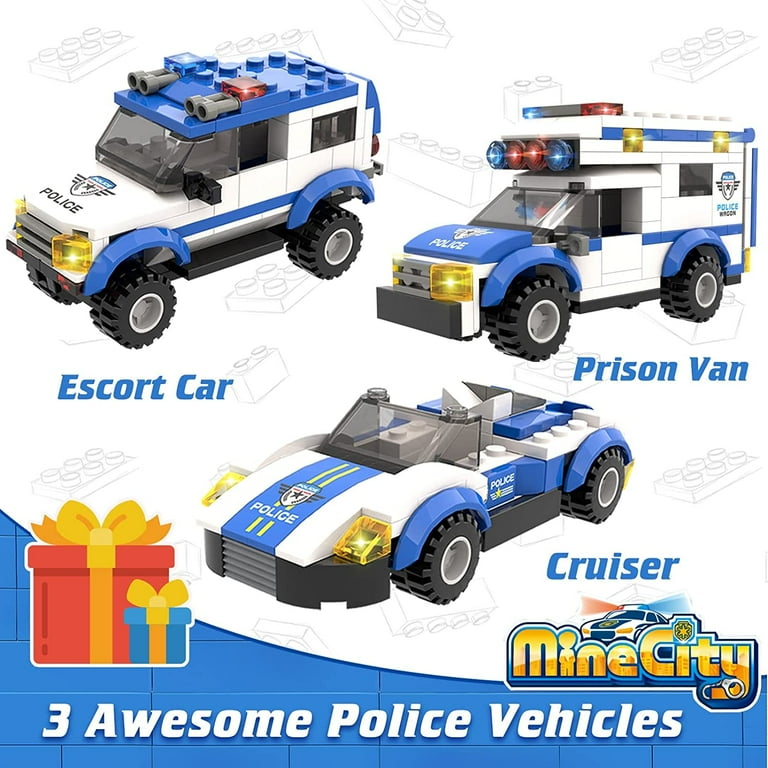 Compatible with Lego City Police Station SWAT Command Vehicle Truck Car  Creative Building Blocks Educational Toys