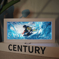 thumbnail image 1 of WJCA Anime RGB LED Shadow Box Frame - Multi-Color Manga Paper Cut Light Box, Unique Table Lamp & Room Decor for Anime Enthusiasts, Perfect Desk Decor & Gift, 1 of 4