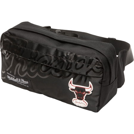 Women s Mitchell & Ness Black Chicago Bulls Hardwood Classics Fanny Pack