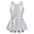 thumbnail image 3 of IEFiEL-ropa de baile con lentejuelas sin mangas para niños, leotardo de gimnasia para niñas, vestido de patinaje artístico de Ballet, traje de baile de Jazz Rave moderno, 3 of 5