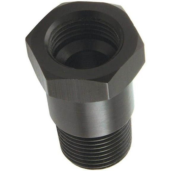 Allstar Performance ALL50203 0.37 in. NPT Temperature Gauge Aluminum Adapter, Black Anodized