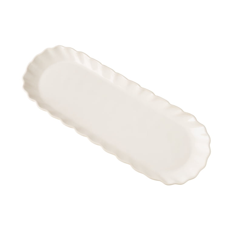 Pioneer Woman Cream Colette Tray with 3 Bowls with lids - Walmart.com