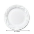 thumbnail image 3 of Bulk Disposable Paper Plates for Parties - 50PCS 6 Inch White Dinner Plates for DIY Decorating Birthday Events*2 Pack, 3 of 7