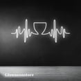 thumbnail image 2 of Glowneon Coffee Cup Heartbeat Neon Sign, Coffee Heart Beat LED Neon, Heartbeat Neon Sign, 2 of 4
