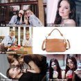 thumbnail image 5 of Bolso pequeño de lujo de cuero genuino bandolera con asa superior bolsos de hombro para mujer, 5 of 5