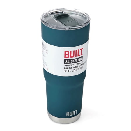BUILT TORRENT 30 OZ DOUBLE-WALL INSULATED STAINLESS STEEL TUMBLER WATER BOTTLE, TEAL