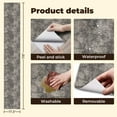 thumbnail image 4 of Peel and Stick Wallpaper Contact Paper Moody Concrete Industrial Modern Brown Black Limewash Waterproof Dark Self Adhesive and Removable 17.7in x 118in, 4 of 8