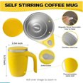 thumbnail image 2 of MesaSe self stirring coffee mug，magnetic stirring coffee mug self heating coffee mug Rechargeable Automatic Stirring Coffee Mug Office Reusable Coffee Mug Rechargeable Self Stirring Cof, 2 of 8