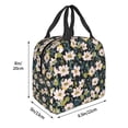 thumbnail image 3 of Honeii Flowers Print Lunch Bag Women, Lunch Box Lunch Bag for Women Adult Men, Small Leakproof Cute Lunch Tote Large Capacity Reusable, 3 of 8