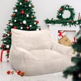 thumbnail image 4 of Pamapic Corduroy Large Bean Bag Chair Sofa with Armrests for Adult, Beige, 4 of 7