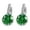 Dark Green, variant on AYYUFE Women Round Cubic Zirconia Inlaid Huggie Hoop Earings Piercing Jewelry Gift Silver Plated Copper, Cubic Zirconia Wh