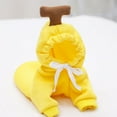 thumbnail image 4 of HONGLIN Yellow Banana Dog Sweater Warm Winter Pet Clothes Soft Knit Pullover for Small Dogs Puppy Cold Weather Coat, Size L, 4 of 5