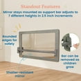 thumbnail image 5 of ECR4Kids Wall-Mounted Coordination & Balance Mirror, Montessori Furniture, Grey Wash, 5 of 9