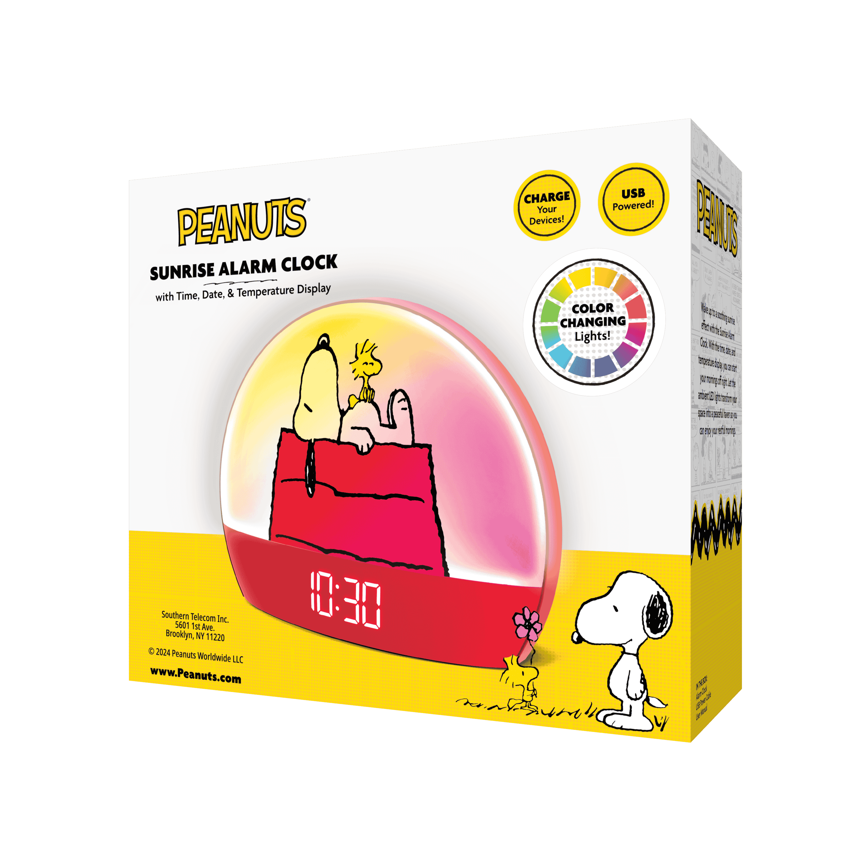 Peanuts Snoopy & Woodstock Sunrise Alarm Clock