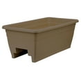 thumbnail image 1 of HC Companies SPX24DB0E2112-Inch Outdoor Plastic Deck Planter Box, Chocolate, 1 of 8