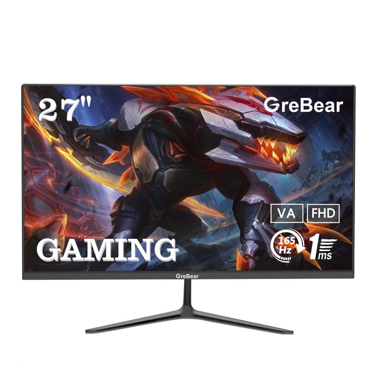 GreBear 湾曲ゲーミングモニター 165Hz 27インチ Grebear Gaming Monitor 27 Inch 165Hz 1ms PC Gaming Computer