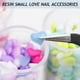 thumbnail image 4 of Adornos de corazón 3D para uñas, calcomanías de resina que cambian de luz para accesorios de uñas acrílicas, diseños de corazones de amor para mujeres, decoraciones de uñas, suministros para, 4 of 5