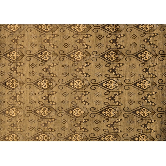 Ahgly Company Indoor Rectangle Abstract Brown Modern Area Rugs, 3' x 5'