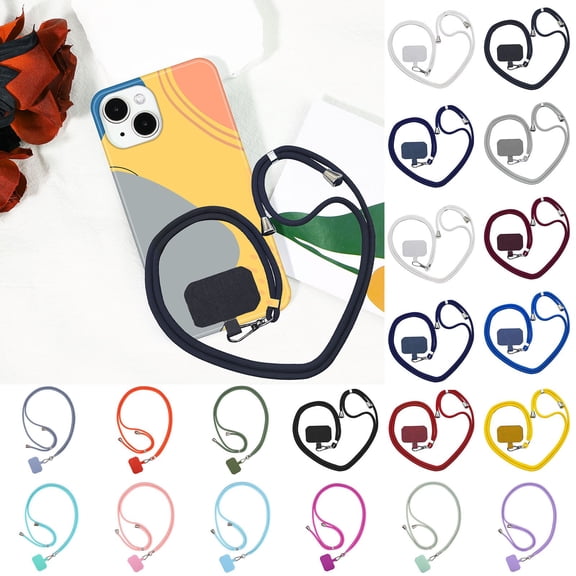 RBEK Adjustable Crossbody Phone Lanyard Strap Universal Mobile Hanging Rope With Detachable Design Functional Wearable Neck/Shoulder Cell Phone Holder Chain For Daily Use &