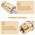 thumbnail image 3 of 1 Set Household Pressure Washer Hose Adapter Brass Pressure Washer Quick Connect Fitting, 3 of 8