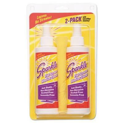 Sparkle Flat Screen & Monitor Cleaner 8-oz, Pleasant Scent, 2