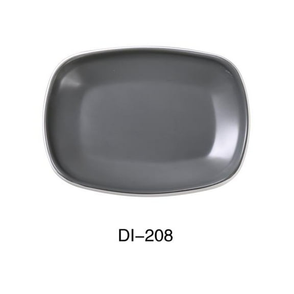 Yanco DI-208 Discover 8" X 5 3/4" X 1 1/2" RECTANGULAR PLATE, Melamine, Matte Finish, Pack of 48
