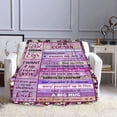 thumbnail image 6 of to My Cousin Birthday Gifts Cousin Throw Blanket Cousin Gifts for Women from Cousins Soft Blanket Christmas Thanksgiving New Year 50"x60"(Purple), 6 of 6