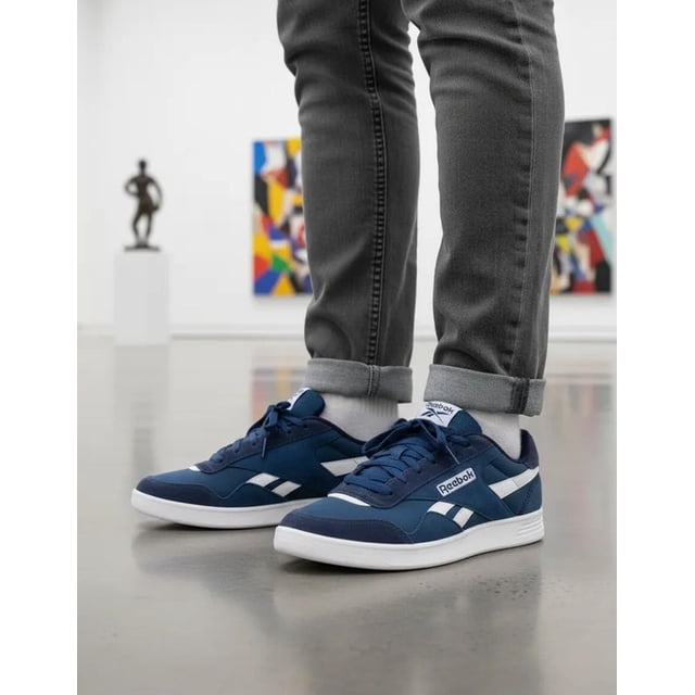 Tenis Reebok Hombre Caballero Casual Azul Court Advance Canvas azul marino 7,0 MX