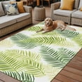 thumbnail image 2 of Fsddascl Sage Green Leaves Outdoor Rug for Patio/Deck/Porch, Non-Slip Large Area Rug 4 x 6 Ft, Summer Botanical Palm Leaf Indoor Outdoor Rugs Washable Area Rugs, Reversible Camping Rug Carpet Runner, 2 of 5