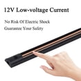 thumbnail image 4 of DC12V LED Magnetic Absorption Track Light Museum Jewelry Store Gallery Exhibition Hall Magnetic Rail System Spotlight Lighting, 4 of 5