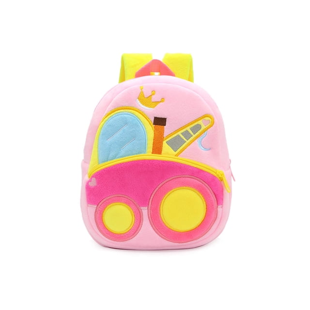Sonducket pequeña de felpa, Adorable coche de ingeniería, escolar para niños, accesorio de ropa, bolsas de transporte para regalo de Mochilas Tipo 4 Sonducket AP012905-04