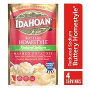 Idahoan Buttery Homestyle Reduced Sodium Potatoes, 4oz Pouch