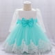 thumbnail image 5 of Vestido para niña, regalo de cumpleaños para bebé, vestido de encaje de manga larga con volantes para bebé, 5 of 6