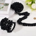 thumbnail image 3 of 1set 10M Polyester Ruffled Trimming for Clothes Lolita Costume Accessories Black 1-5/8 inch(40mm), 3 of 9