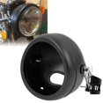 thumbnail image 1 of 5.75 5 3/4 pulgadas negro LED motocicleta faro carcasa cubo compatible con Shadow Yamaha Cafe Racer Bobber Cruiser Suzuki Kawasaki, 1 of 5