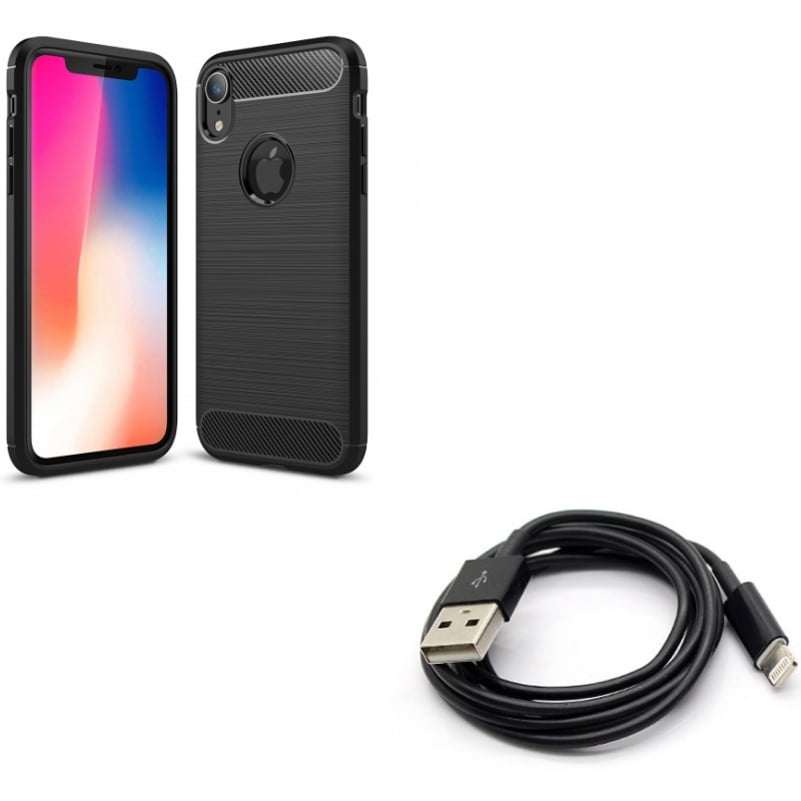 USB Cable w Case for iPhone XR Charger Cord Power Wire Sync Fast