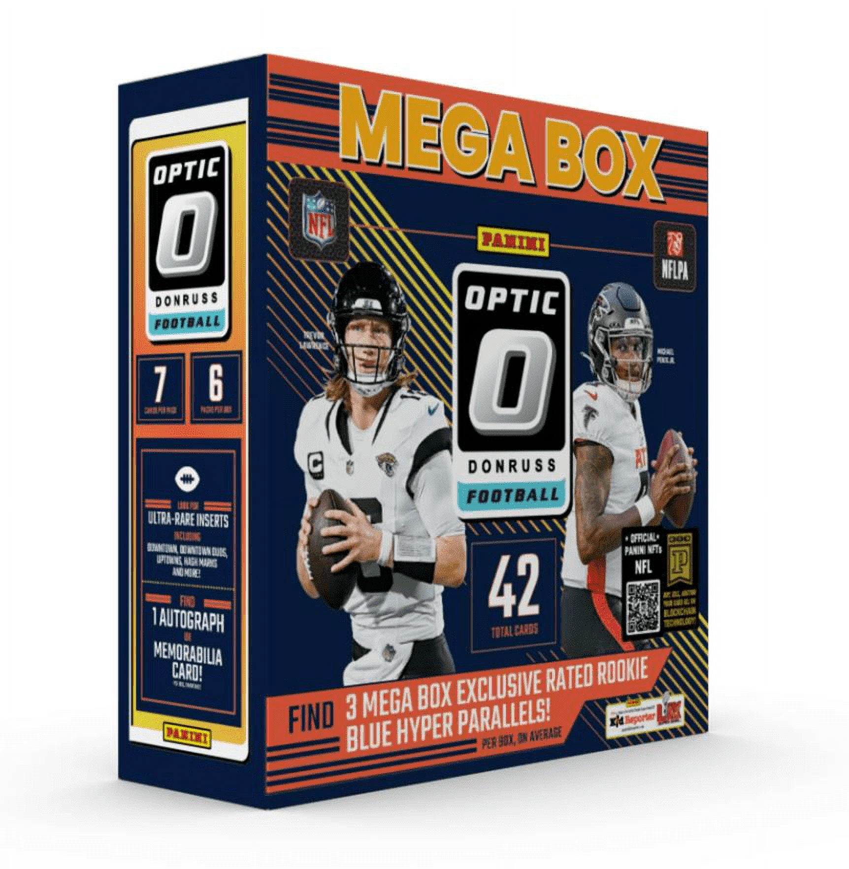 2024 Donruss Optic Football Mega Box (Blue Hyper Parallels)