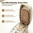 thumbnail image 2 of Pill Cutter - 1/2,1/3 &1/4 Pill Splitter For Small Tiny Large Pills Portable Pill Cutter For Cutting Multiple Hidden Blade & Sealed Storage Adjustable & Cuts Multiple Tablets For Cuting Vitamins, 2 of 6