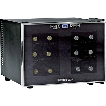 Wine Enthusiast 12 Bottle Dual Zone Free Standing Countertop