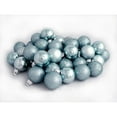thumbnail image 2 of 60ct Baby Blue Shatterproof 4-Finish Christmas Ball Ornaments 2.5" (60mm), 2 of 2